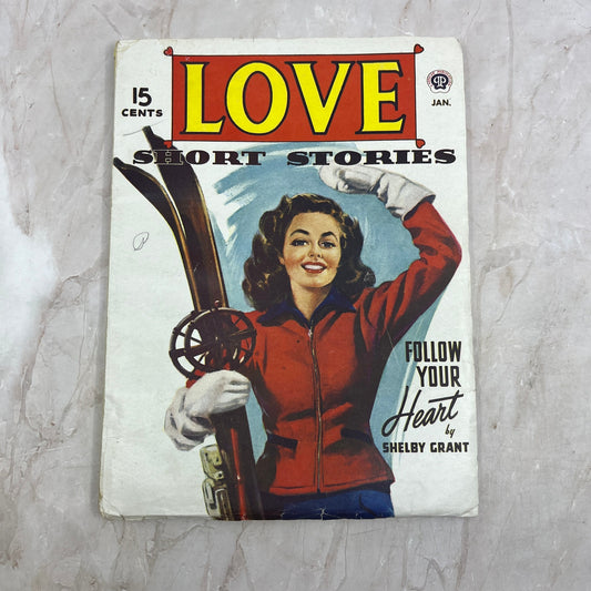 Love Short Stories Jan 1947 Romance Pulp Follow Your Heart Shelby Grant L3-5