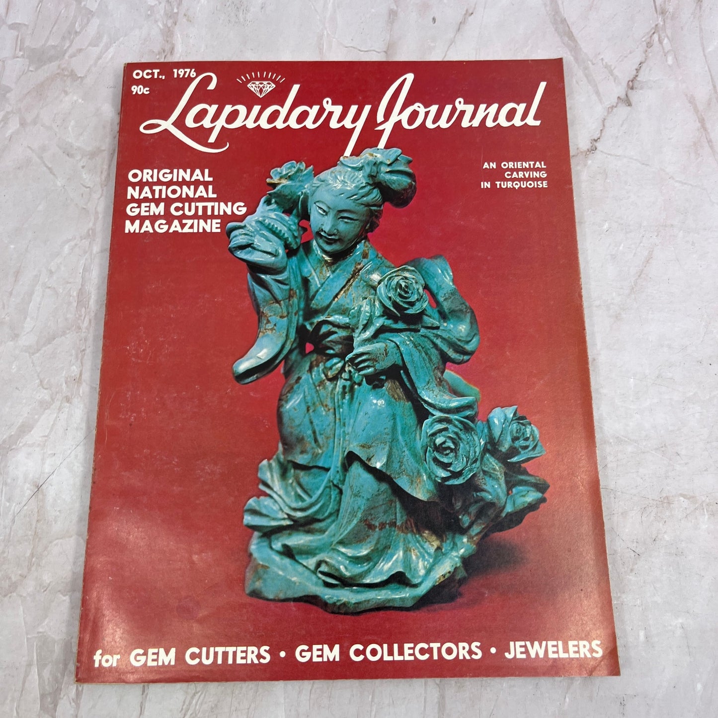 Oriental Carving in Turquoise - Lapidary Journal Magazine - Oct 1976 M22