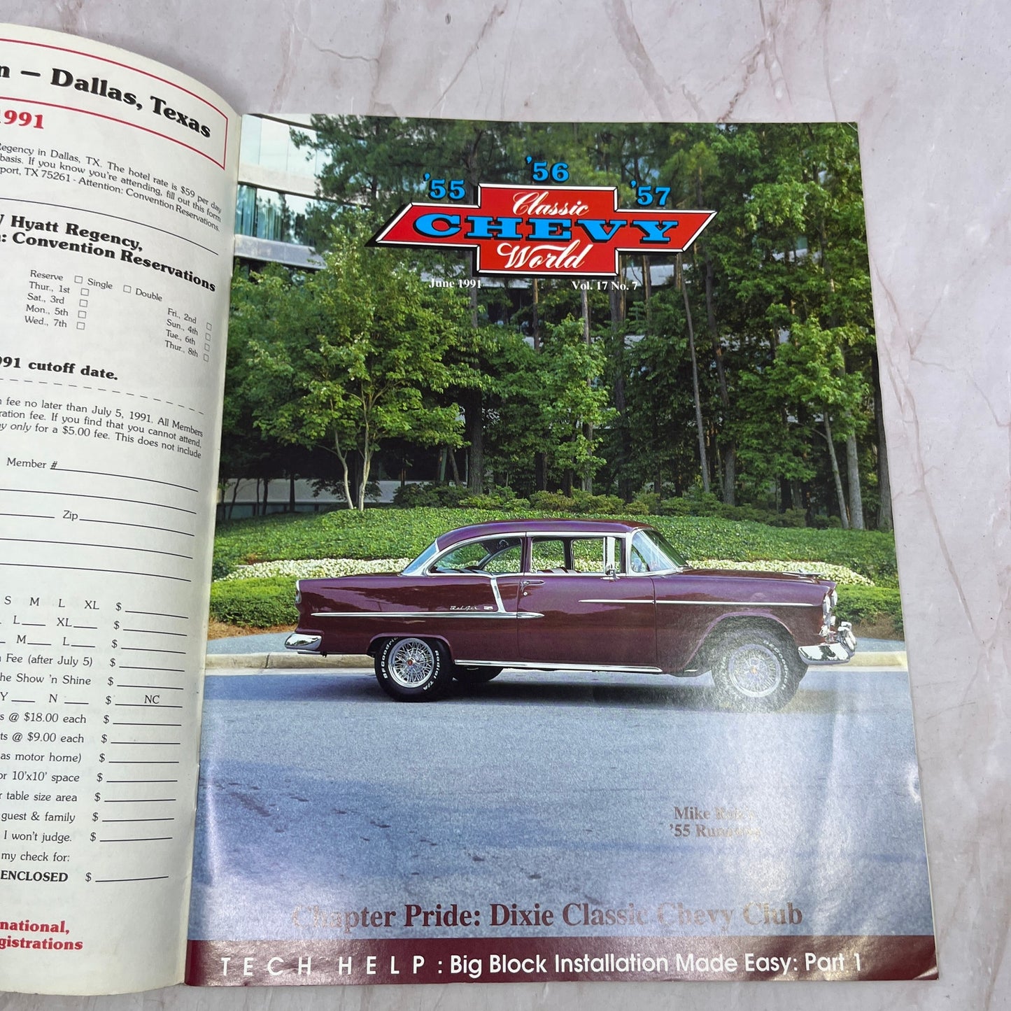 Big Block Install - '55, '56, '57 Classic Chevy World Magazine - Jun 1991 M31