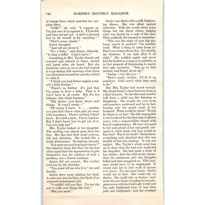 Janet Sobbing at Spinet-Desk Frances Rogers 1924 Magazine Clip D23