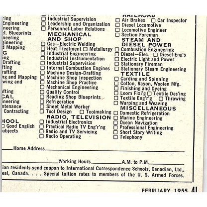 Gene Staggs Method of Body Building & Muscle Development Chicago 1955 Ad AF9-M3