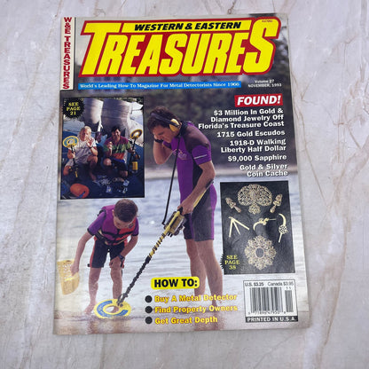 1993 Nov - Western & Eastern Treasures Magazine - Treasure Hunting Gold M12