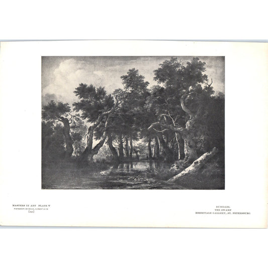 The Swamp - Ruisdael c1905 Art Print D13