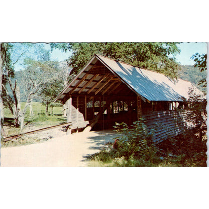 Bump Covered Bridge 43 Beebe River Campton NH Covered Bridge Postcard PC13