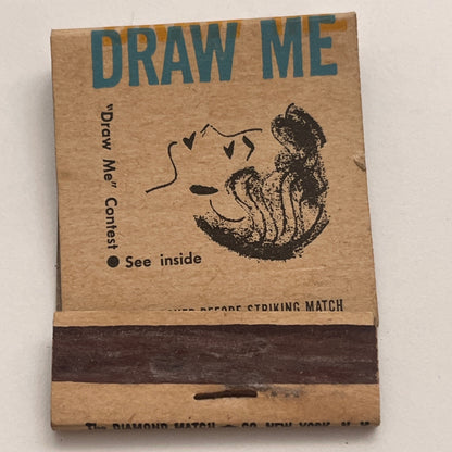 Draw Me Contest Art Instruction Inc Minneapolis MN Matchbook Cover TB8-MB2-7