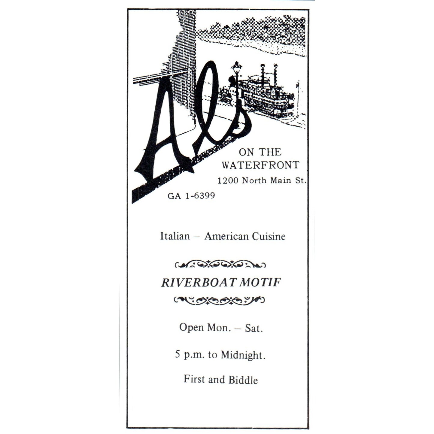 Al's on the Waterfront Riverboat Restaurant St. Louis 1971 Magazine Ad AD8-H4