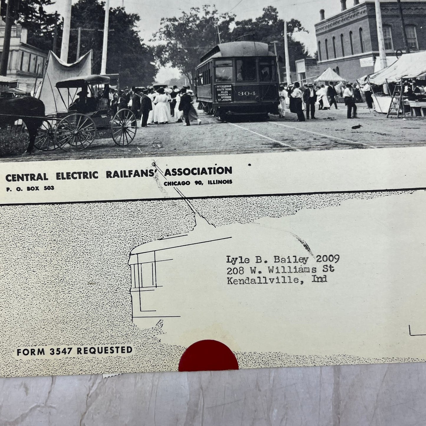 c1959 CERA Central Electric Railfans Association Ephemera Lot AE5