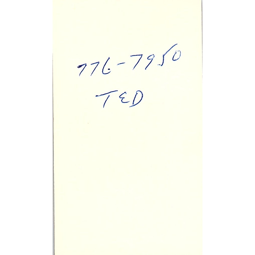 Sam White Oldsmobile Dave Salas Houston Vintage Business Card SD9-B6