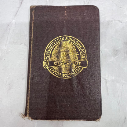 1926 Mini Pocket Address Book Carl Anderson Milwaukee Area SC1