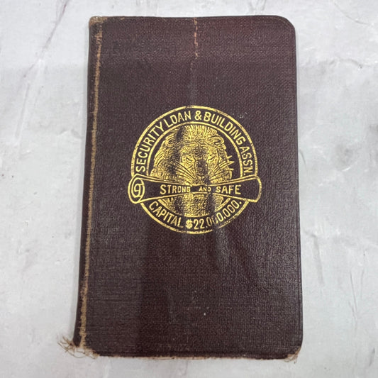 1926 Mini Pocket Address Book Carl Anderson Milwaukee Area SC1