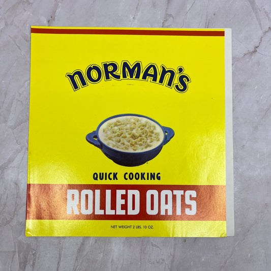 Norman's Rolled Oats Label Norman Produce Co Battle Creek MI TH9
