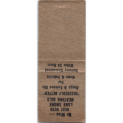 Lake Shore Oil Co Cudahy WI Phillips 66 Vintage Matchbook Cover SC7-Y6