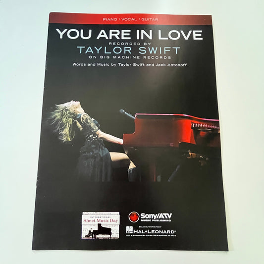 Taylor Swift - You Are In Love - Piano, Vocal, Guitar Original Sheet Music V31-2