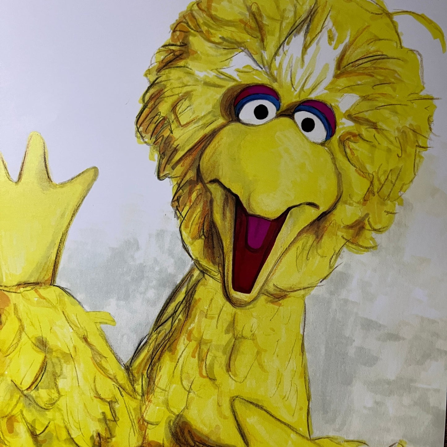 Big Bird Sesame Street - Ted Dastick Jr Art Poster 11x17 V7