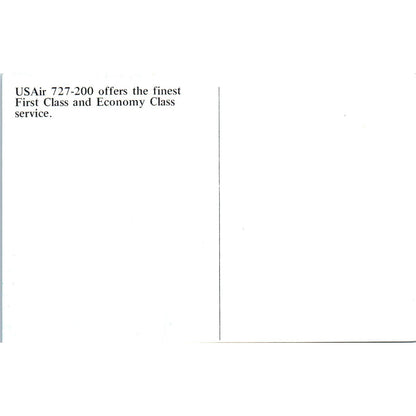 USAir 727-200 Vintage Postcard PC19