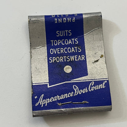 Hyne & Dunn Clothes 109 Asylum St Hartford CT Vintage Matchbook Cover TB6-MB1-2