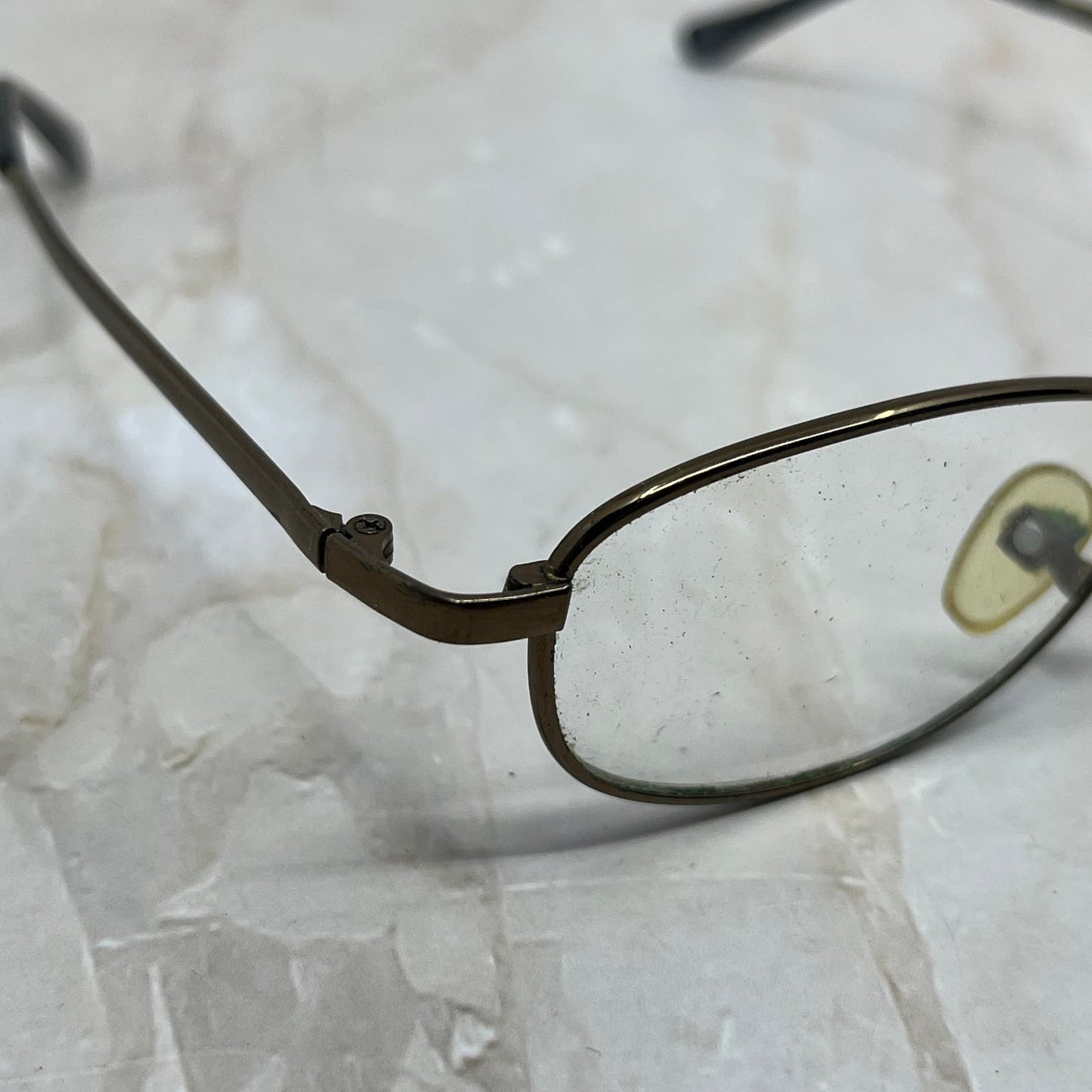 Vintage Oval Bronze Tone Sunglasses Eyeglasses Frames TE9-G2-11