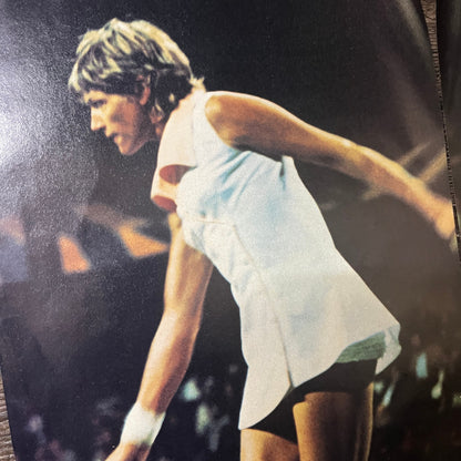 Margaret Court Tennis Two Page GE Multi-Vapor Lighting 1977 Ad AF3-4