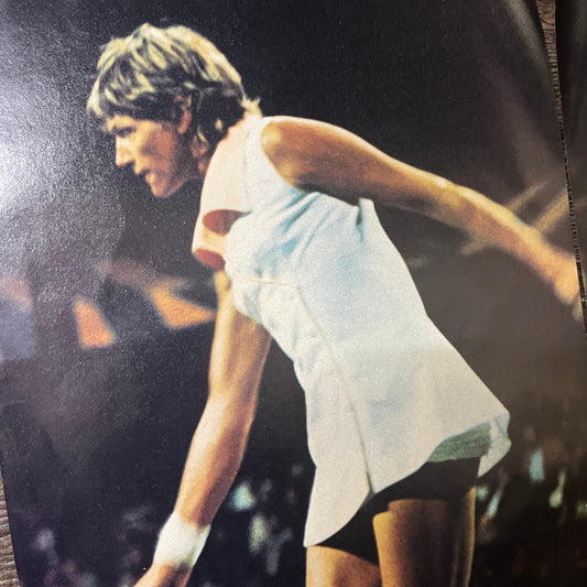 Margaret Court Tennis Two Page GE Multi-Vapor Lighting 1977 Ad AF3-4