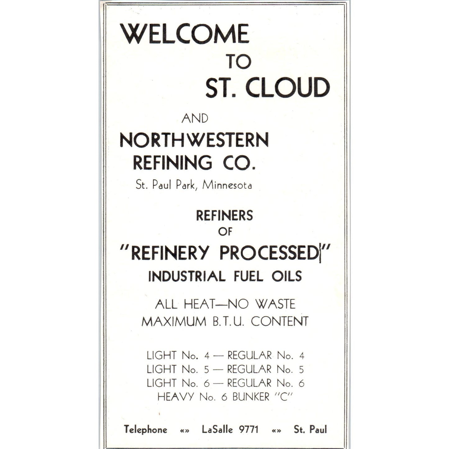 Northwestern Refining Co St. Paul Park MN 1953 Ad AE9-DC1