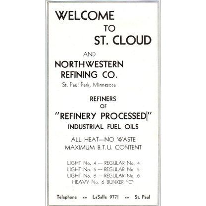 Northwestern Refining Co St. Paul Park MN 1953 Ad AE9-DC1
