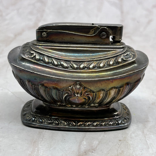 Vintage Chrome Ronson Georgian Table Lighter TL13