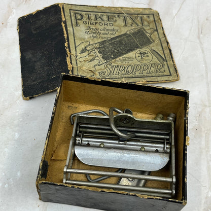Antique Pike IXL Gibford Stropper Shaving With Box TI9