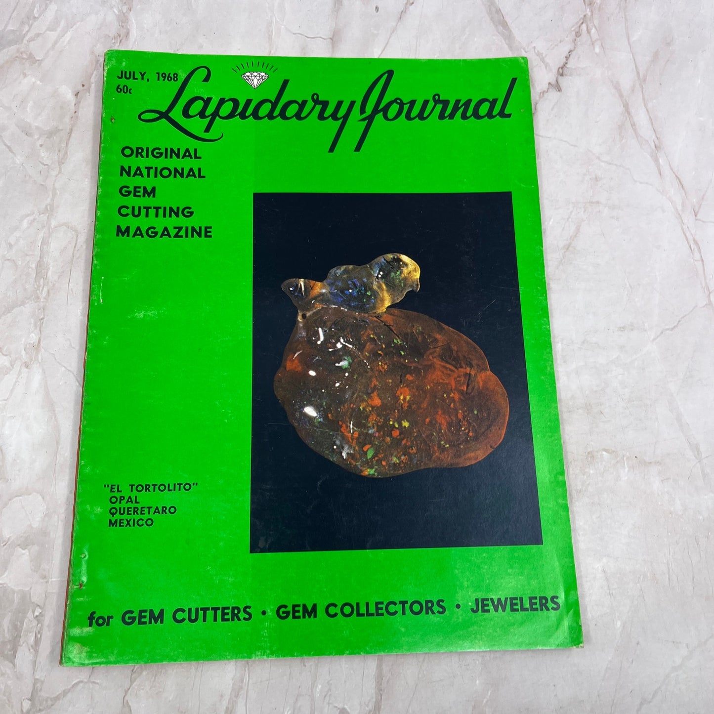 El Tortolito Opal Queretaro Mexico - Lapidary Journal Magazine - Jul 1968 M25