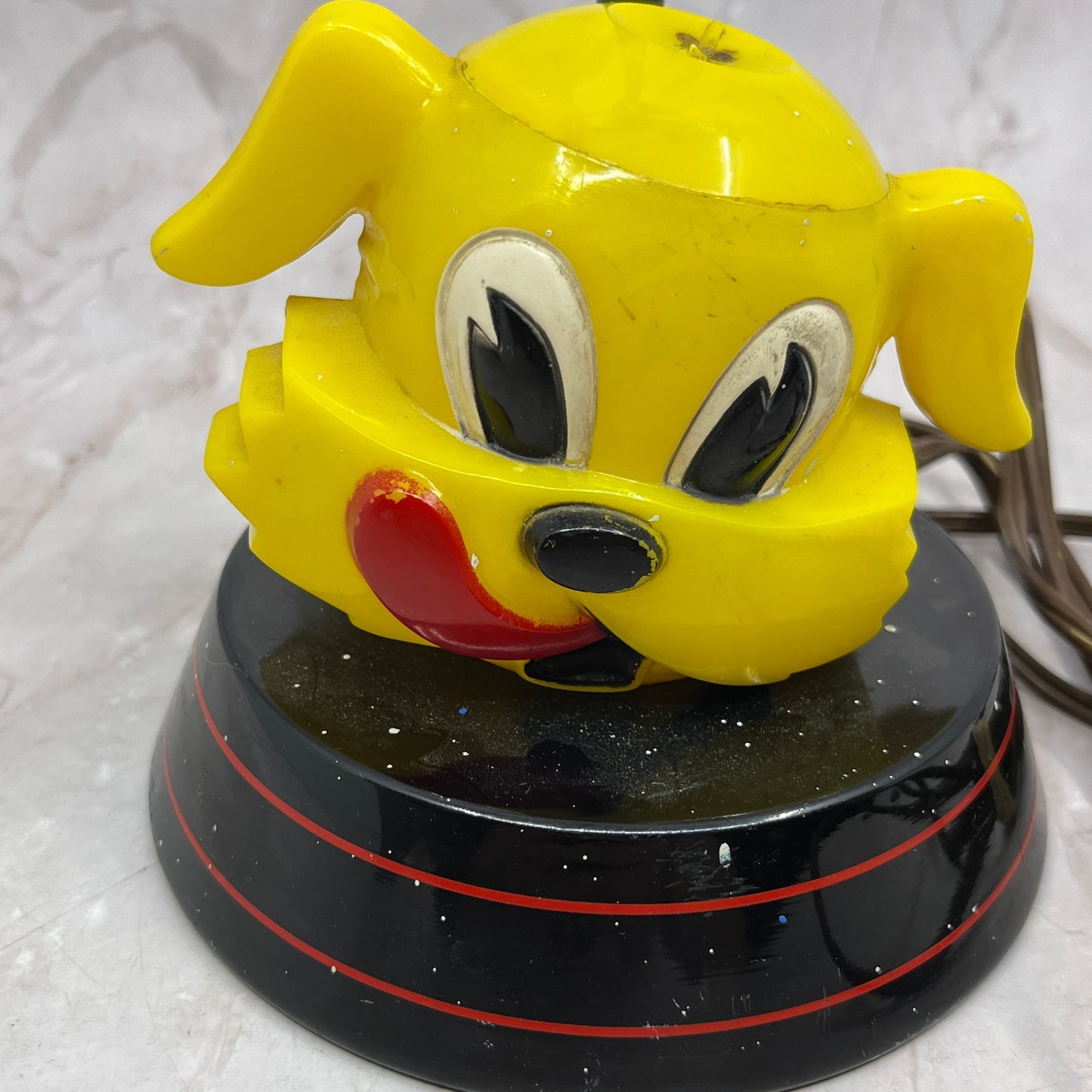 1950s Ken-L-Ration Puppy Dog Chowhound Lamp Celluloid Base Tested WORKS Ti5