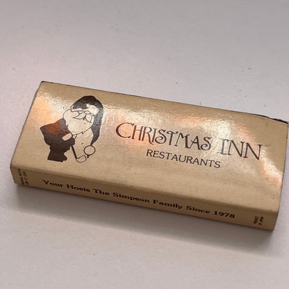 The Christmas Inn Restaurants Keene NH Vintage Matchbox TB6-MB3