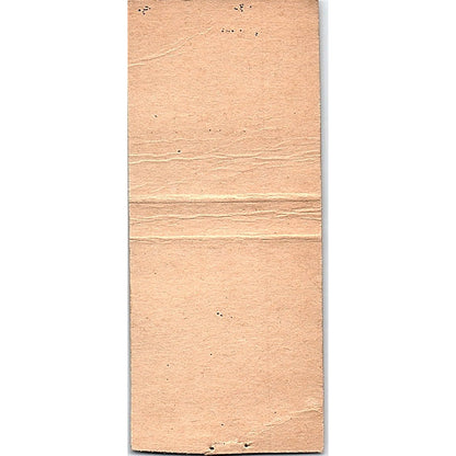 The Zebra Lisbon at 38th Street Milwaukee Vintage Matchbook Cover SF3-Y9