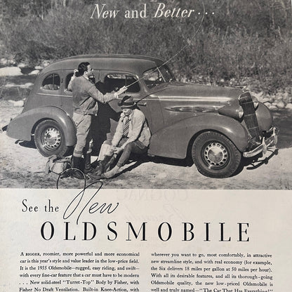 1935 Oldsmobile Six - The Car That Has Everything GM 1935 Ad V1-5