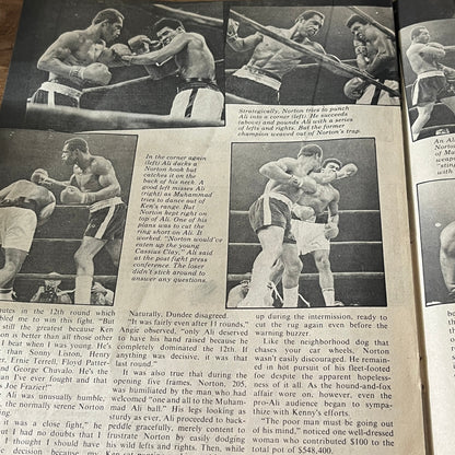 Muhammad Ali Vs Ken Norton Battle of Broken Jaw Fight Recap 4 Pages 1974 AG1-10