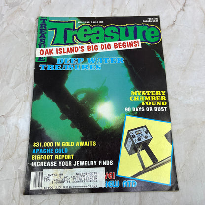 1988 July - Treasure Magazine - Treasure Hunting Prospecting Metal Detector M16