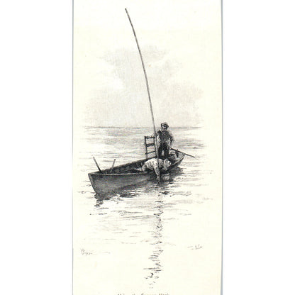 Victor Hugo Etching by Salmon Print 1892 Magazine Ad AK5-H8