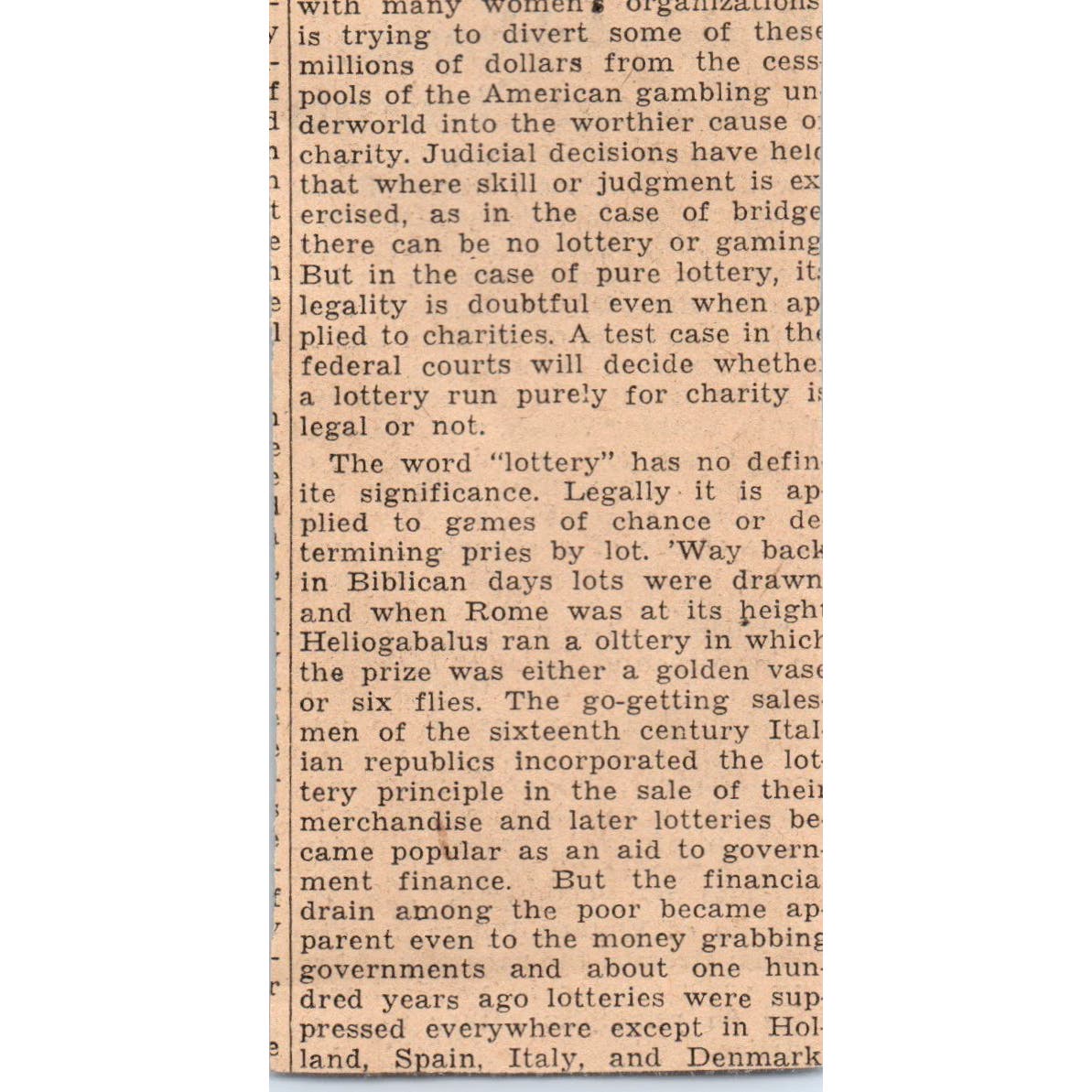 St. Joseph MN David I. Walsh 1935 Minneapolis Journal Article AE7-N5