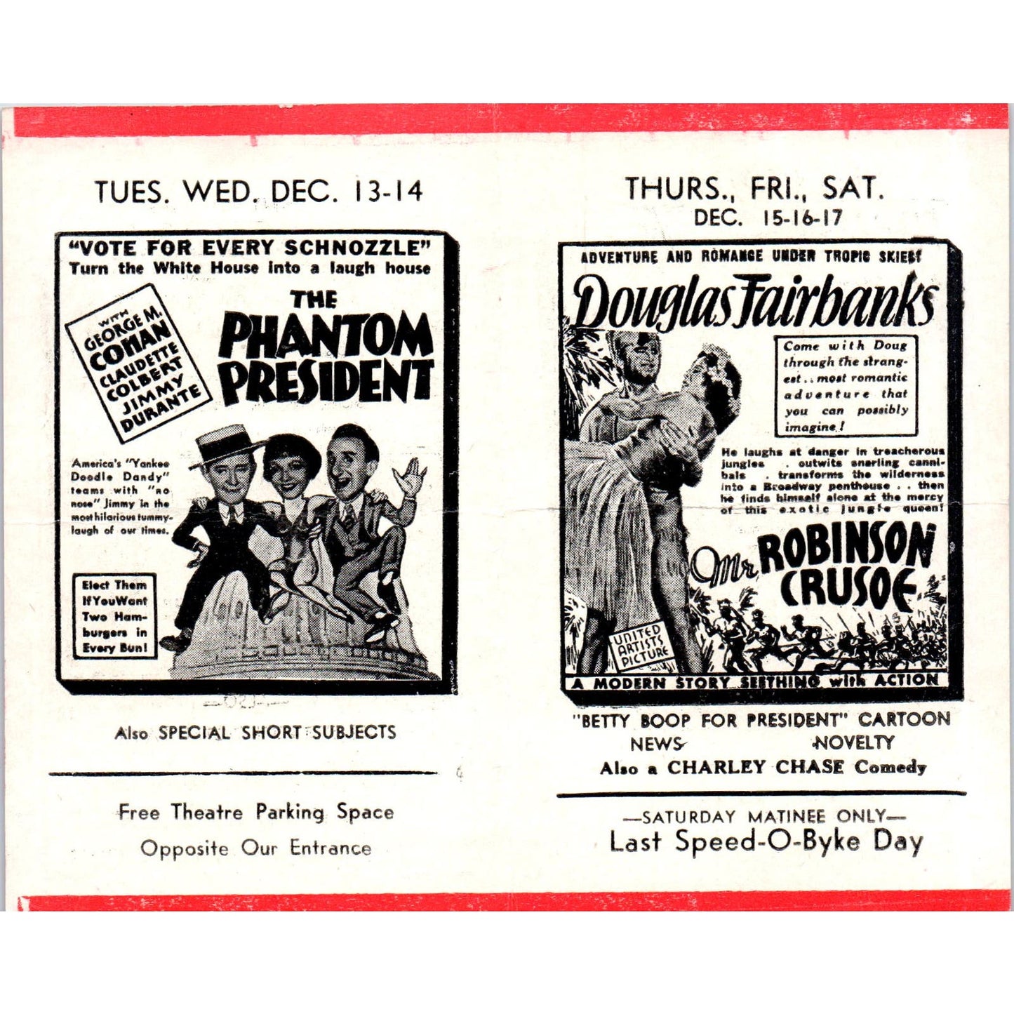 c1932 Johnny J. Jones Alcyon Theatre Highland Park IL Program 13 Women AB9
