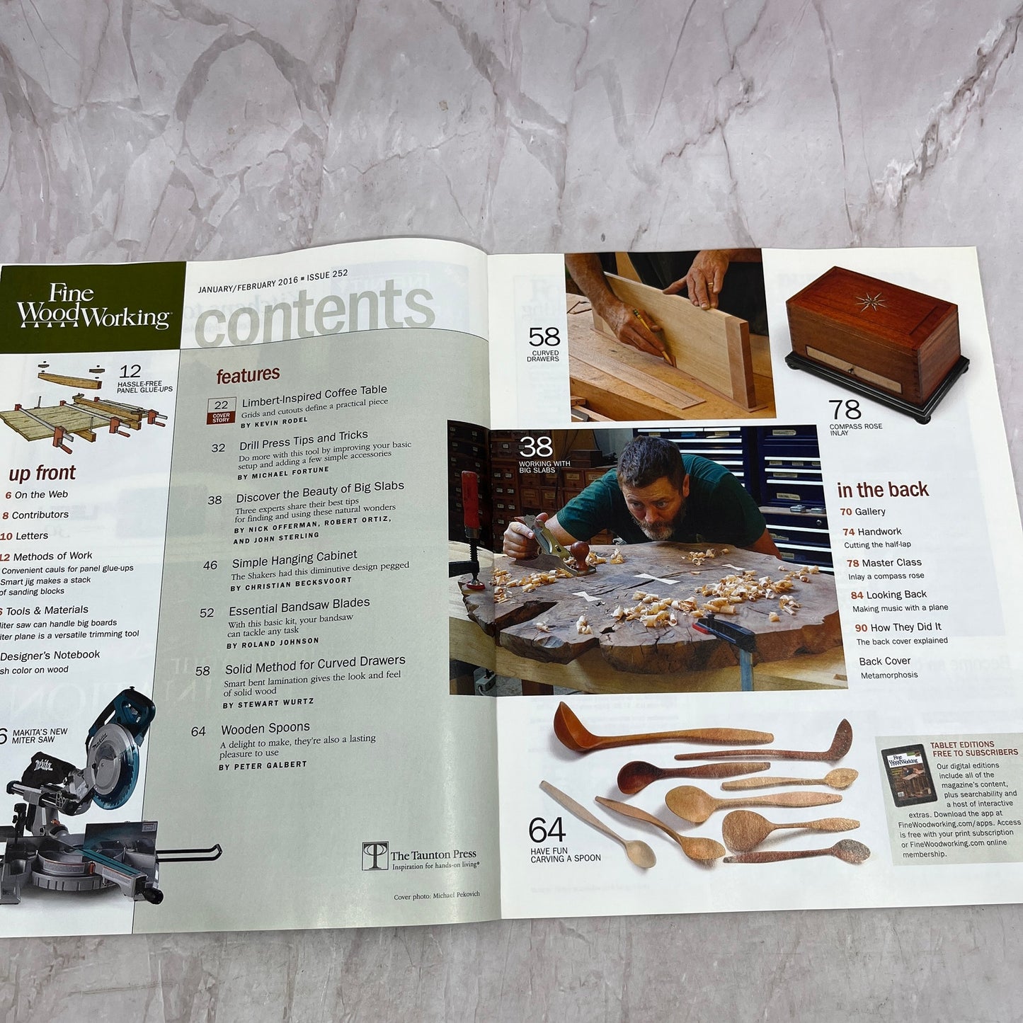 Limbert Inspired Coffee Table - Feb 2016 No 252 - Fine Woodworking Magazine M36