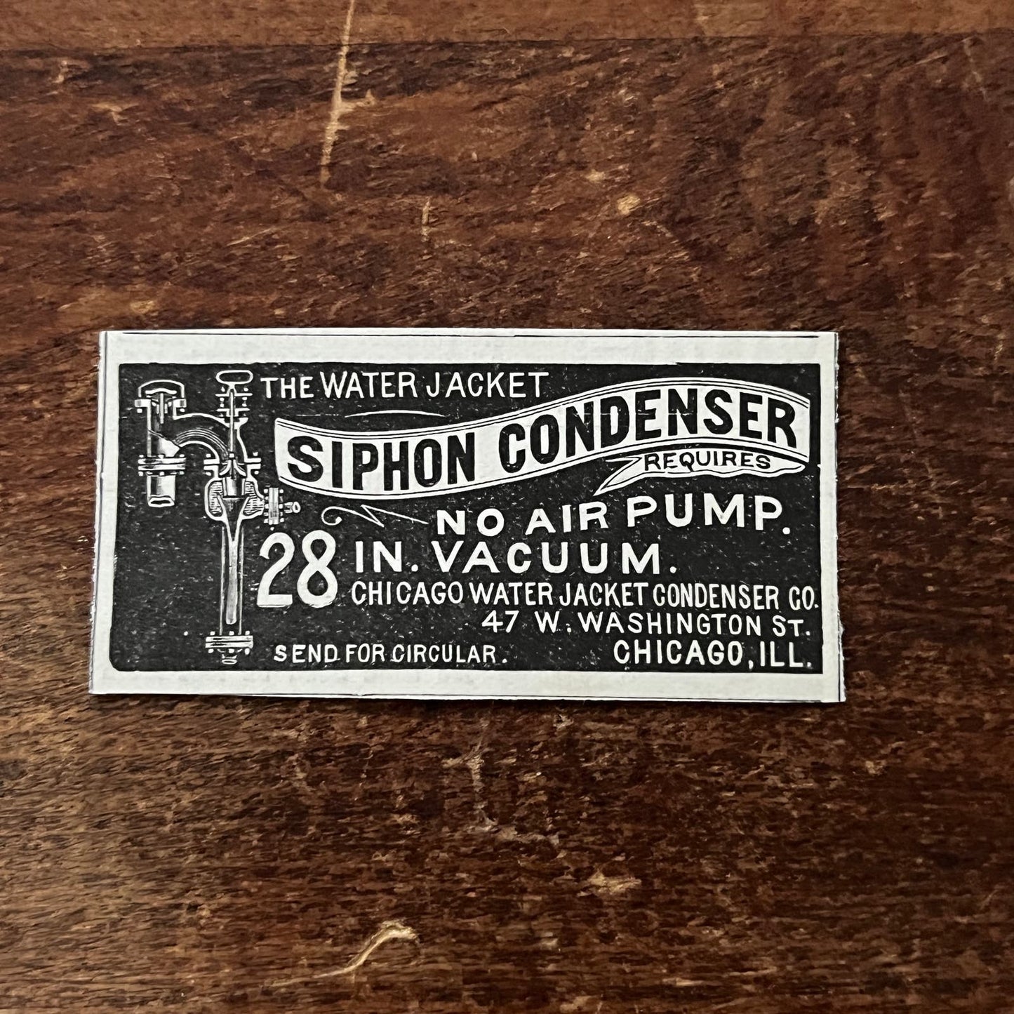 Chicago Water Jacket Condenser Co. Original Advertisement AD8-P29