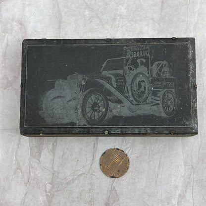 Bozzani Motors Garage Covina California Vtg Letterpress Printers Block Plate SB8
