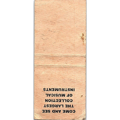 Al's Museum Bar Alvin E Szutzka De Pere WI Pinup Vintage Matchbook Cover SC7-Y6