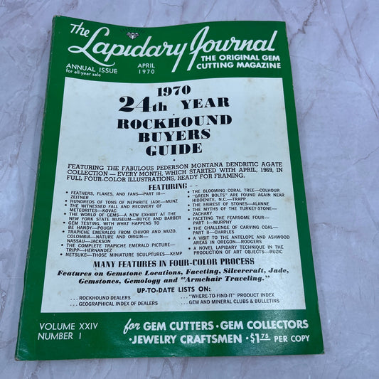 24th Year Rockhound Buyers Guide - Lapidary Journal Magazine - Apr 1970 M28