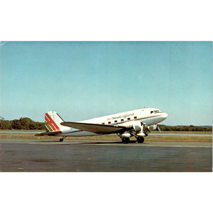 Air New England Douglas DC-3 Vintage Postcard TG8-PC