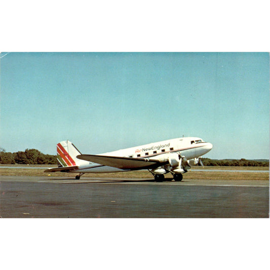 Air New England Douglas DC-3 Vintage Postcard TG8-PC