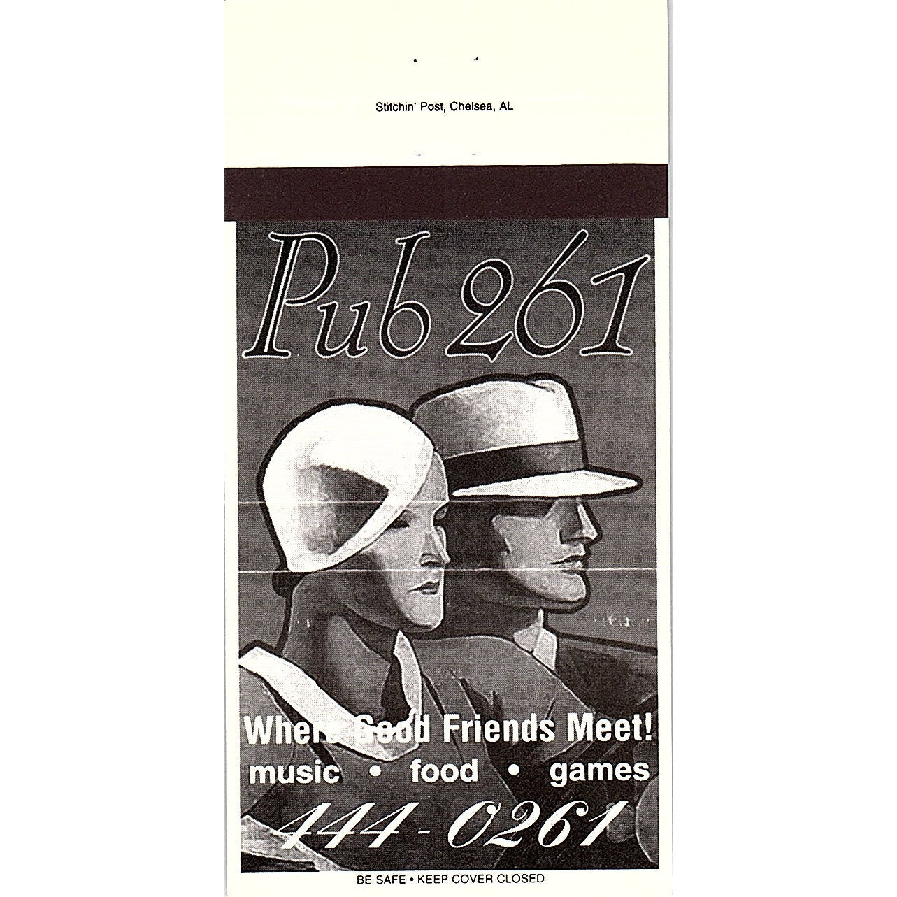 Pub 26 Stitchin Post Chelsea AL Vintage Matchbook TB6-MB2-8