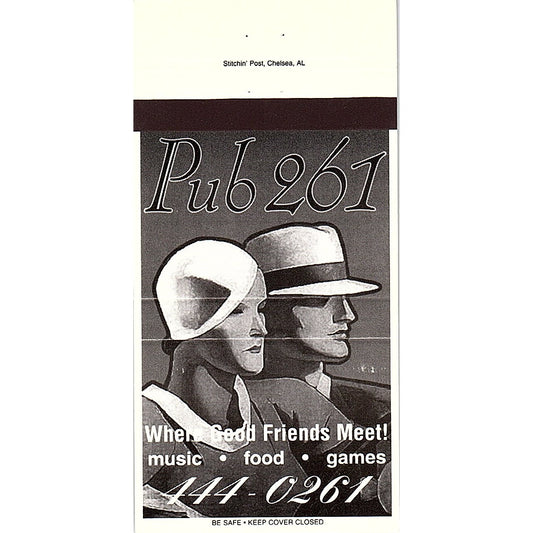 Pub 26 Stitchin Post Chelsea AL Vintage Matchbook TB6-MB2-8