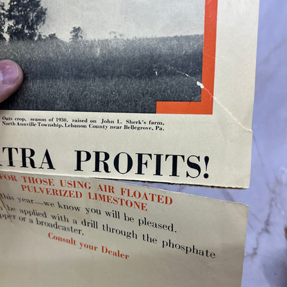 c1920 H.E. Millard's Limestone Products Fold Out Brochure Annville PA TI8-S6