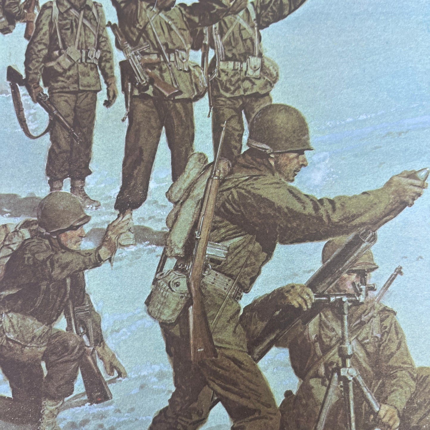 WWII 1945 Brazilian Expeditionary Force in Italy 1965 Art Print V14-4
