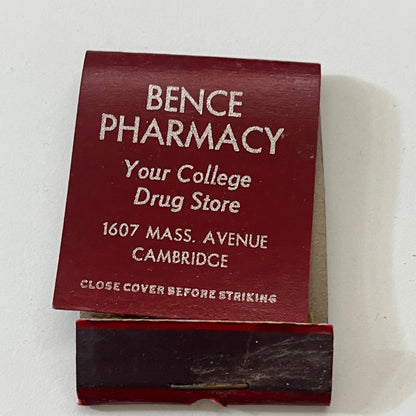 Bence Pharmacy Cambridge MA Vintage Matchbook Cover TB6-MB1-3