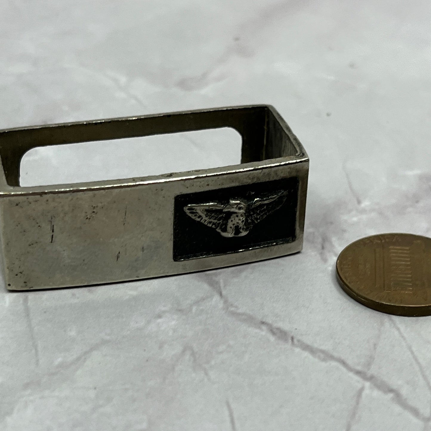 Vintage Metal Eagle Belt Keeper SC1